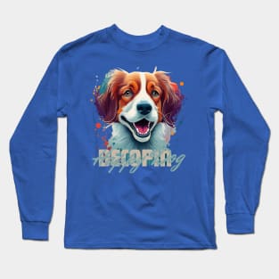 DECOPIN Happy Dog Long Sleeve T-Shirt